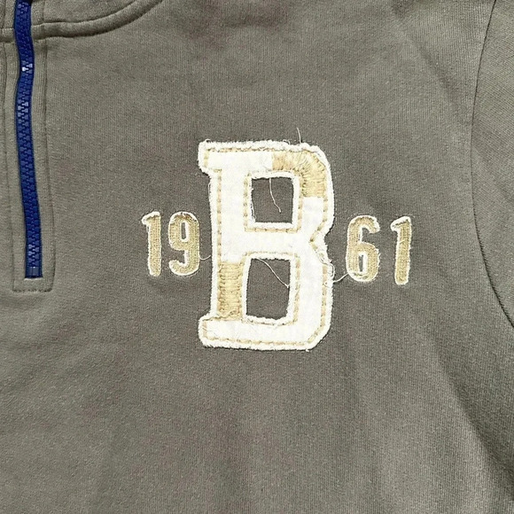 Mini Boden | Quarter-Zip Ragged Hem Pullover (11-12 yrs) - Picture 2 of 8